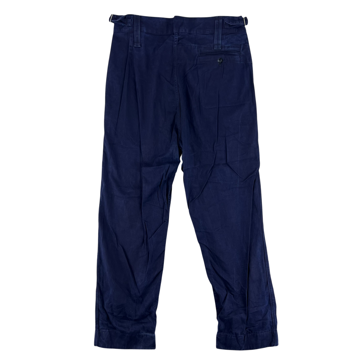 British Royal Navy 60s Cotton Action Working Dress Trousers - W34 L28.5
