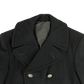 US Navy 80s Black Wool Peacoat - Medium 36S