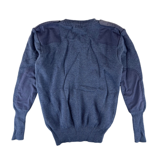 British RAF Wool V Neck Pullover Jersey Jumper - Large 100cm