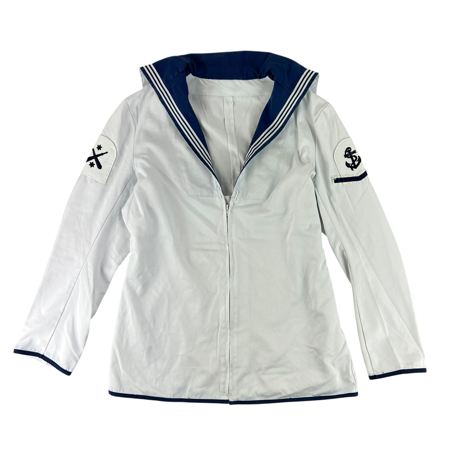 British Royal Navy Class II White Jumper Sailor's Top - Large 188/112