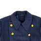 Romanian People's Navy 80s Blue Wool Greatcoat - Medium
