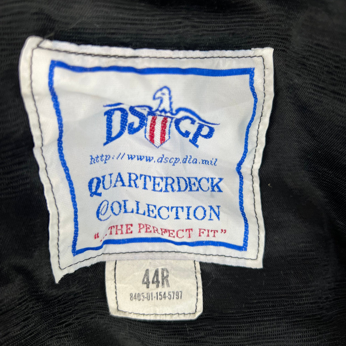 US Navy Black Wool Peacoat - Large 44R