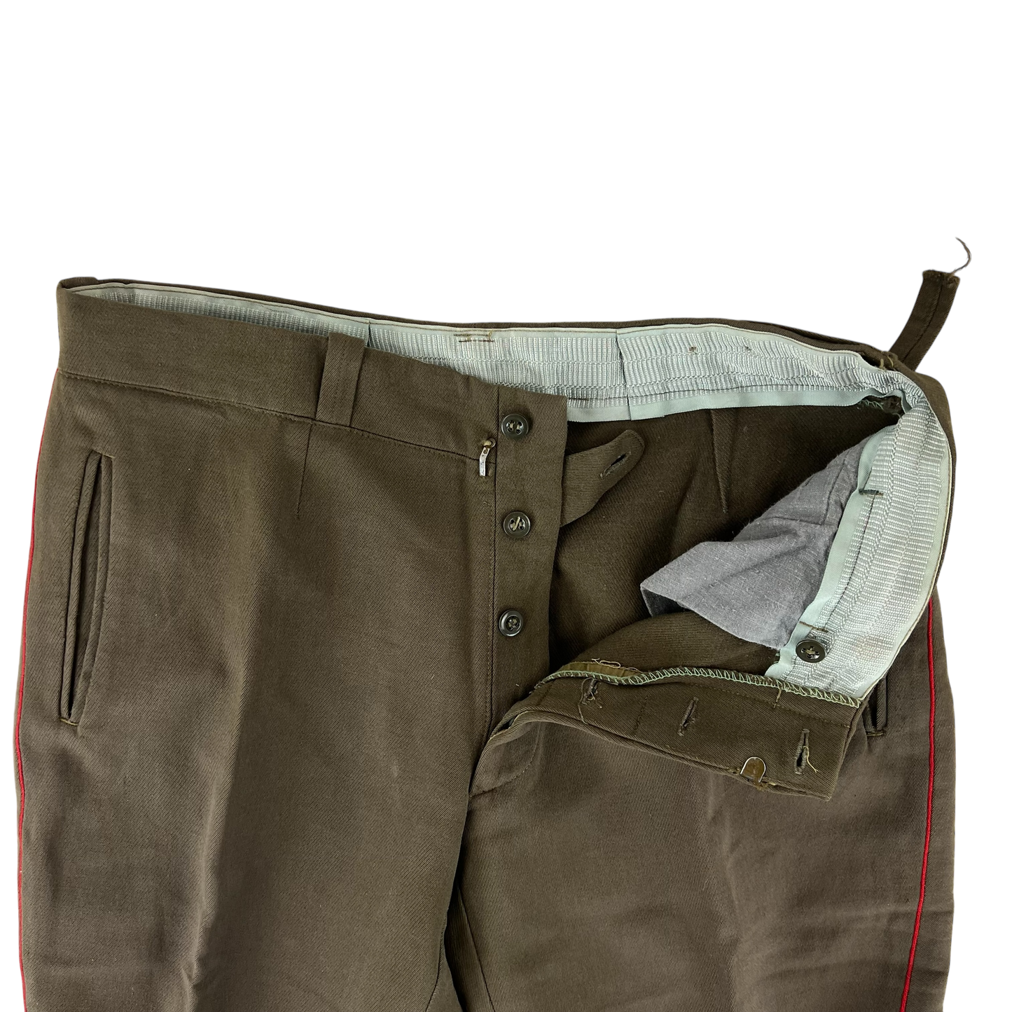 Soviet Red Army M69 Khaki Cavalry Dress Trousers - W36 L25.5