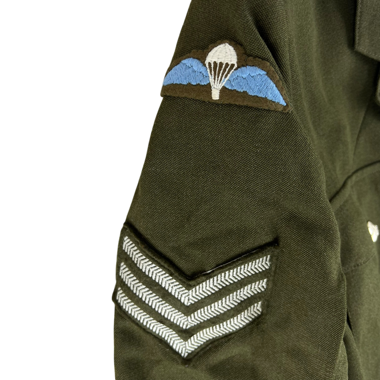 British Army Old Pattern No. 2 Khaki Green Dress Jacket - Parachute Regiment - Large 176/112