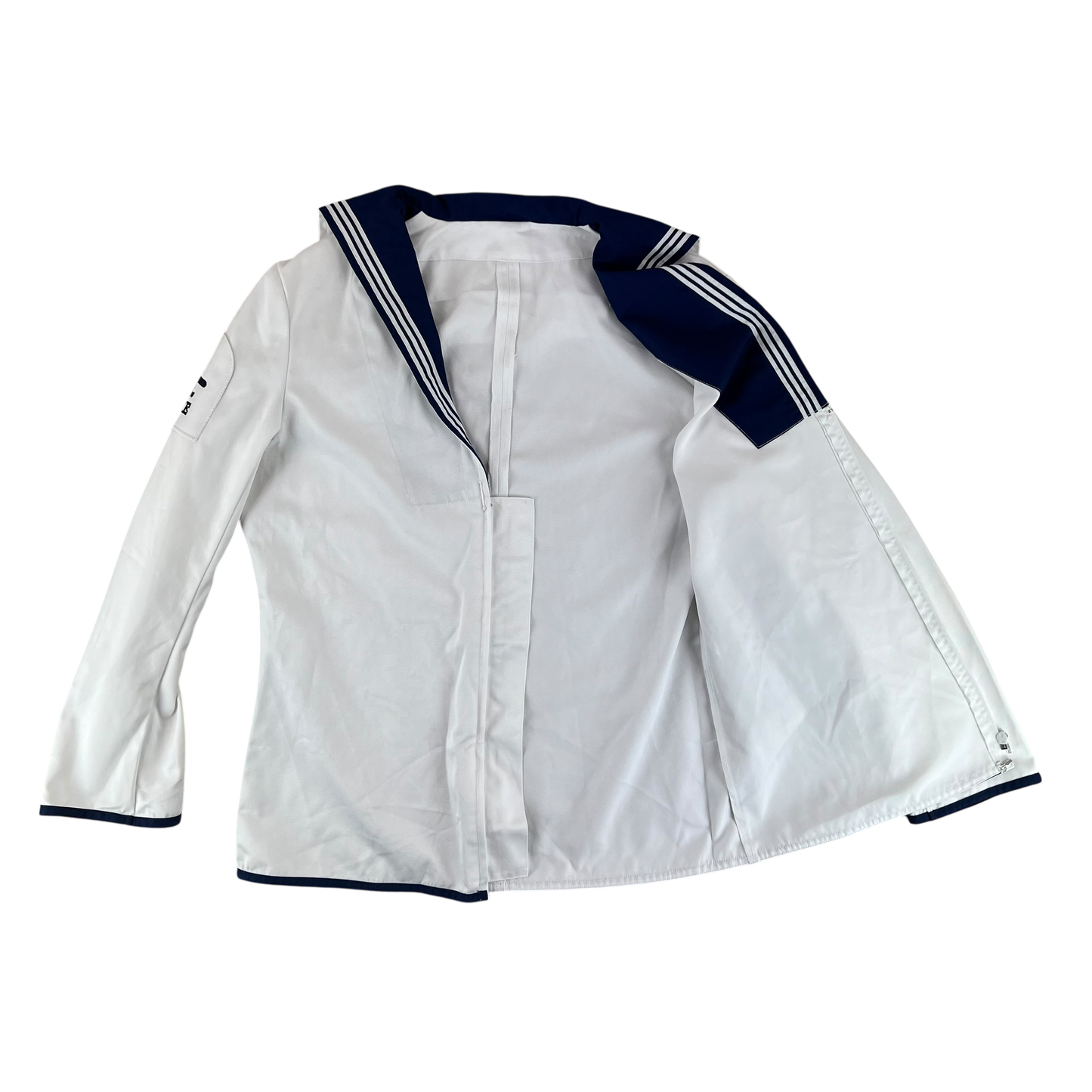 British Royal Navy Class II White Jumper Sailor's Top - Large 176/104