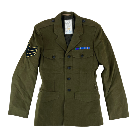 British Army 1980 Pattern No. 2 Olive Green Dress Jacket - Rifles Regiment - Medium 170/96