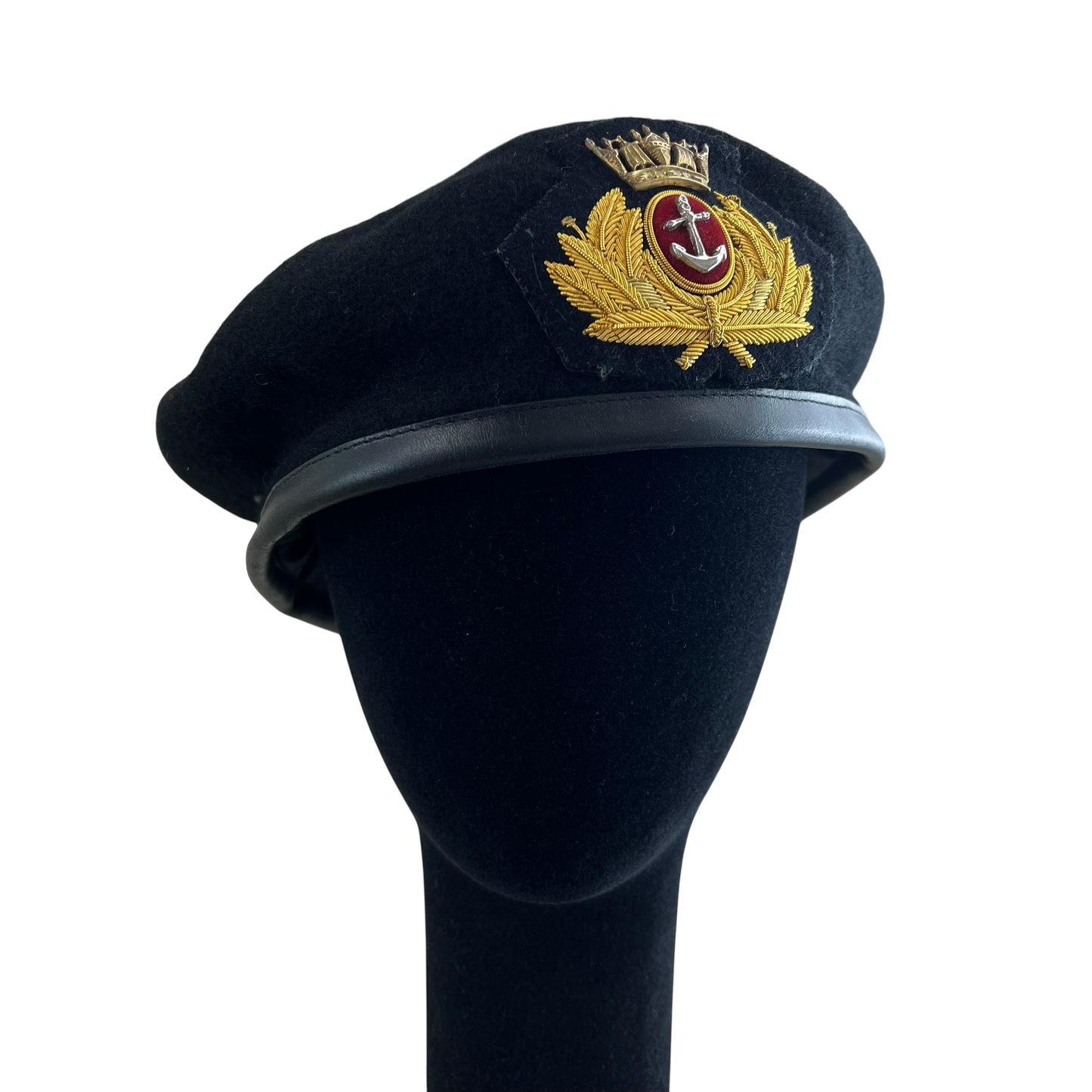 British Merchant Navy WW2 Beret w/ Patch - Large - X Large