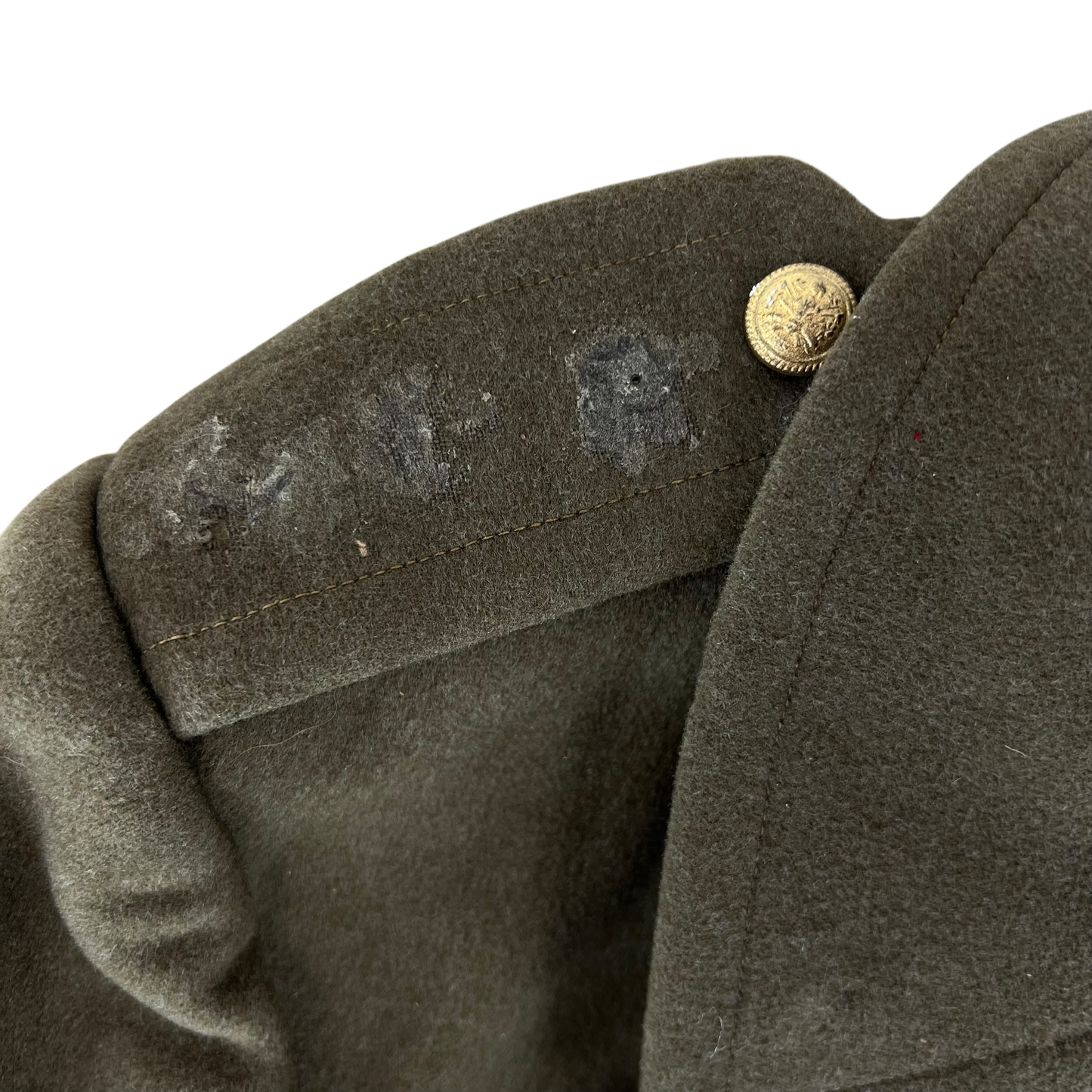 Italian Army 70's Officer's Khaki Wool Greatcoat - Medium