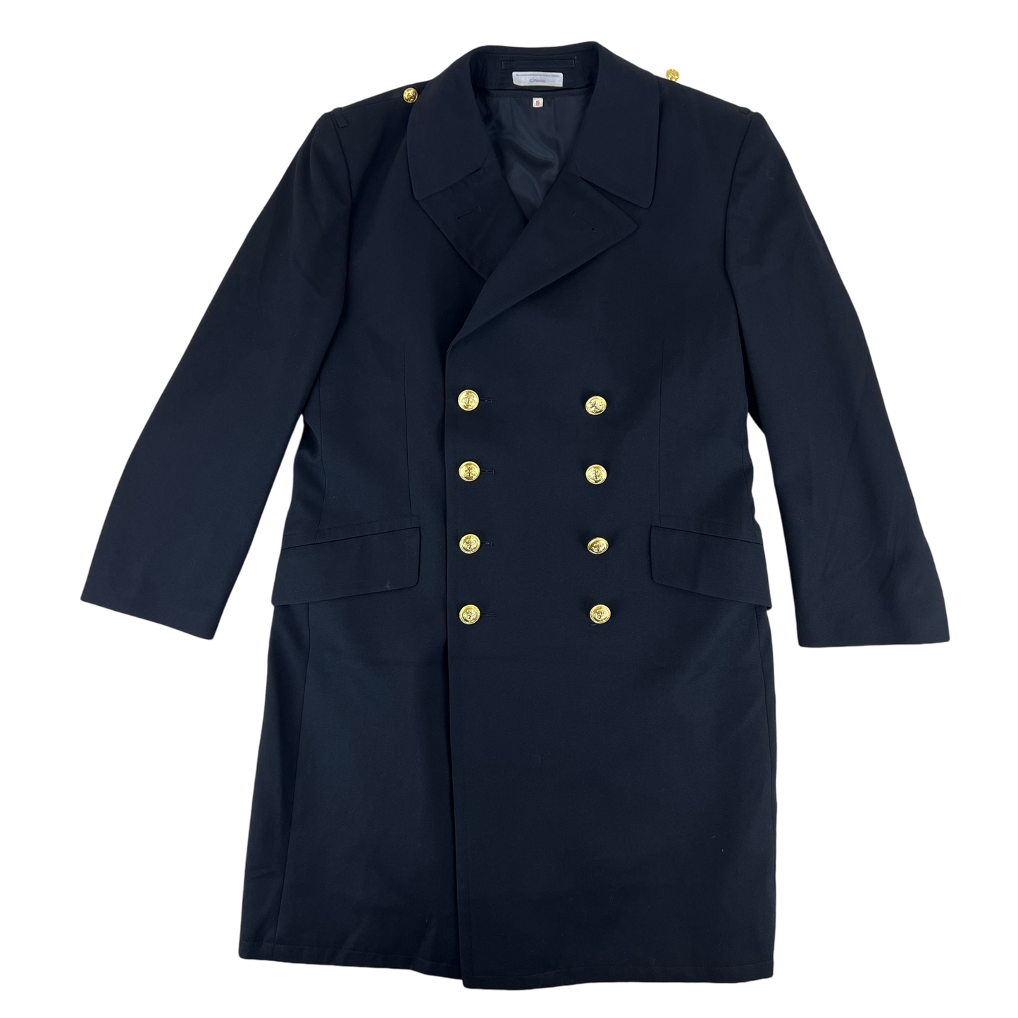 German Navy Three-quarter Gabardine Greatcoat w/ Liner - Medium