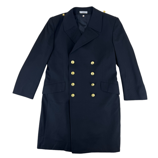 German Navy Three-quarter Gabardine Greatcoat w/ Liner - Medium