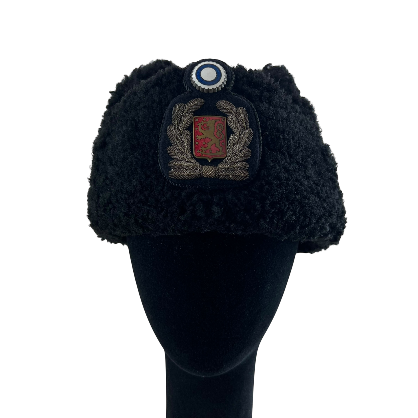Finnish Police Faux Fur Ushanka Hat - Medium