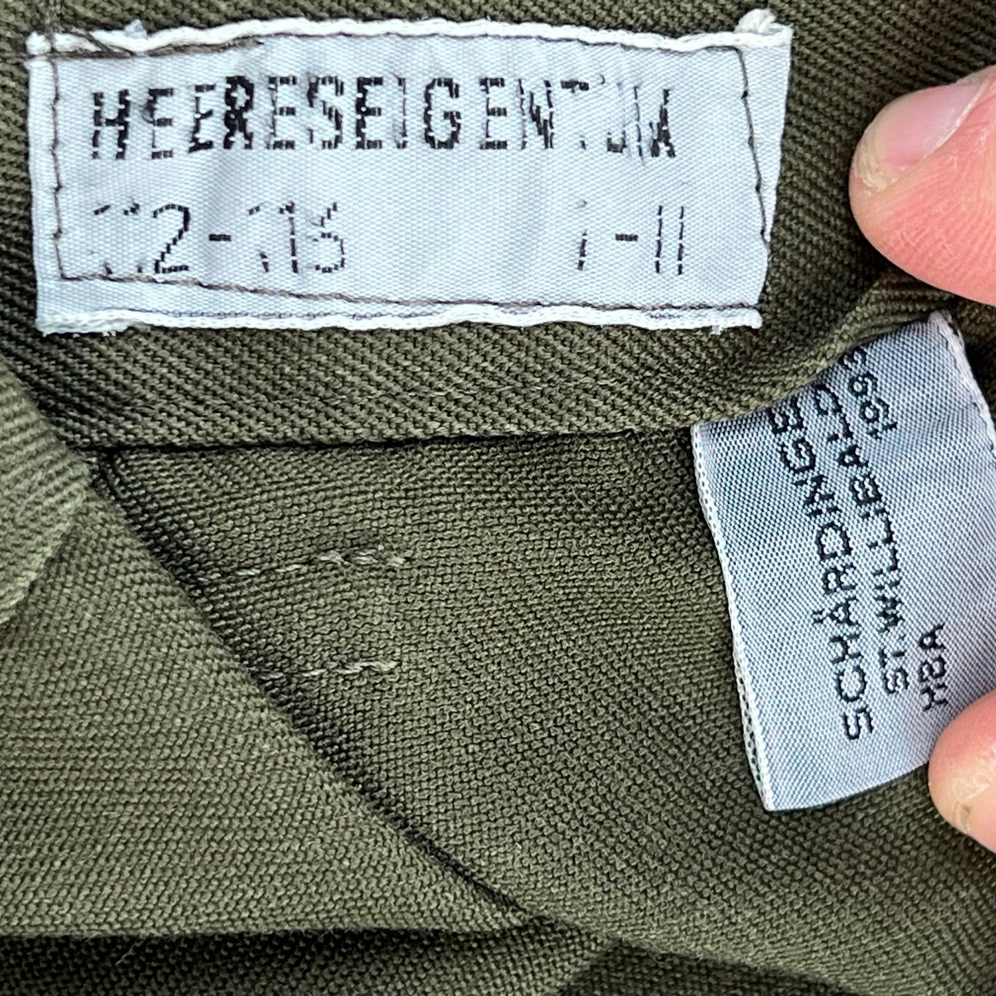 Austrian Army Olive Green Fatigue Trousers - W43 L29
