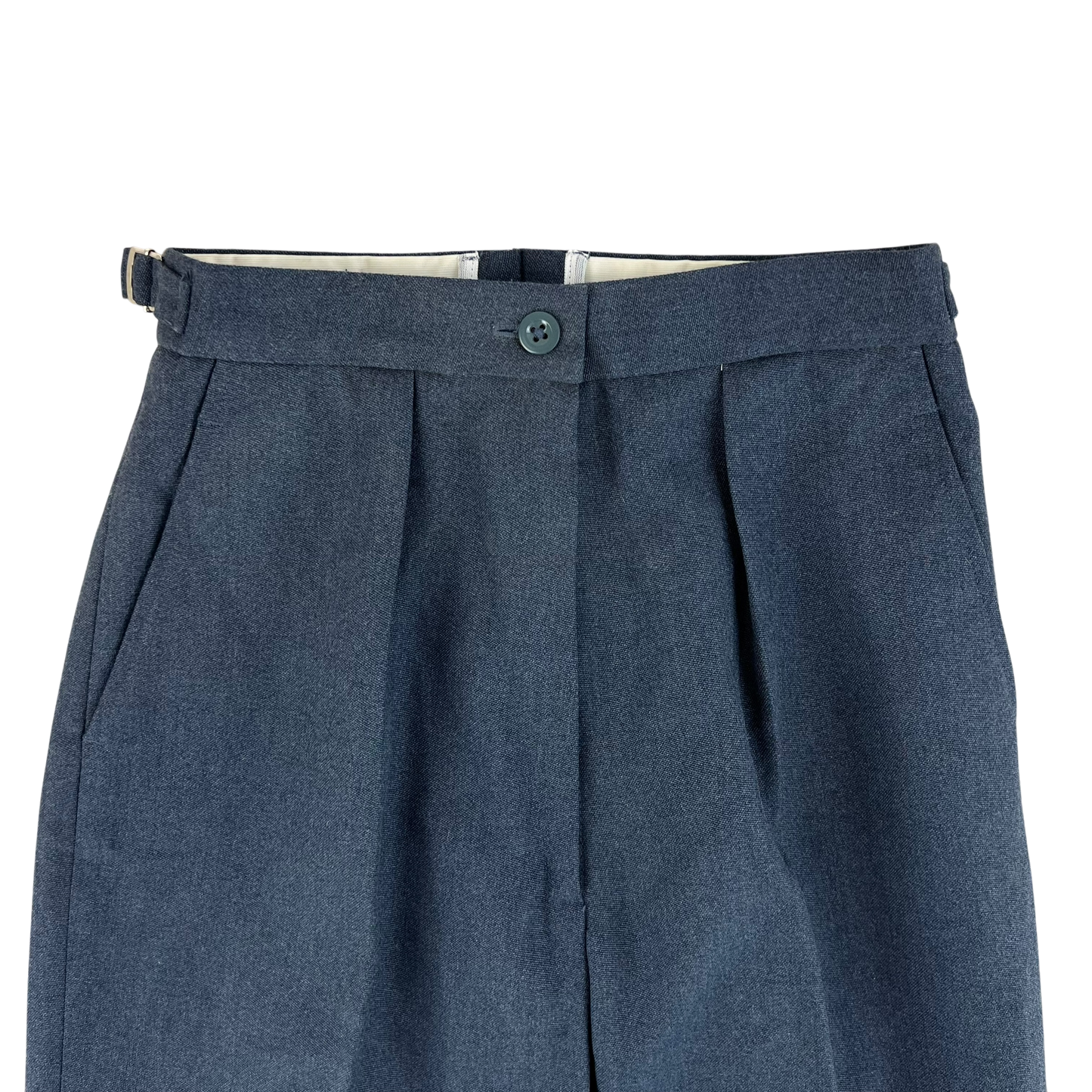 British RAF Women's 72 Pattern Lightweight Blue-Grey Dress Trousers - W28 L29.5