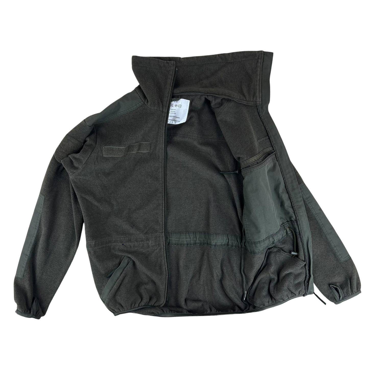 Austrian Army Olive Fleece Cardigan -