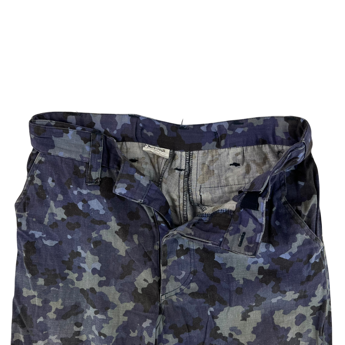 Romanian Navy M2017 Blue Camouflage Ripstop Trousers - W31 L31