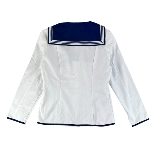 British Royal Navy Class II White Jumper Sailor's Top - Medium 178/96