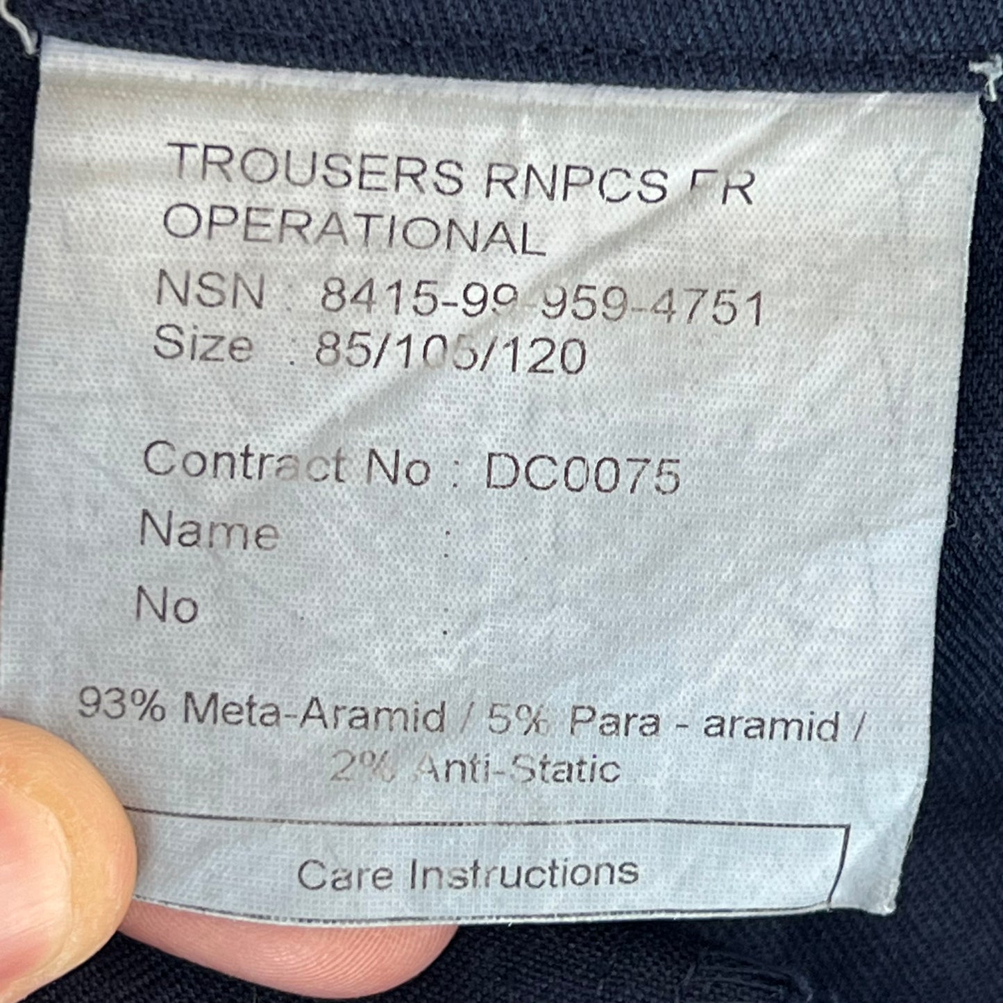 British Royal Navy FR Combat Trousers - W41 L32.5