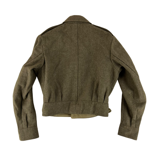 British Army 50s Khaki Ike 1949 Pattern Battle Dress Jacket - Medium SIZE 8