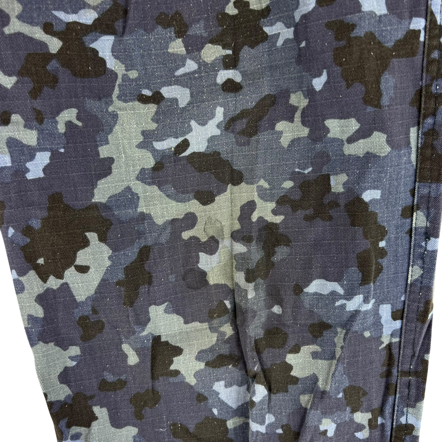 Romanian Navy M2017 Blue Camouflage Ripstop Trousers - W32 L30.5