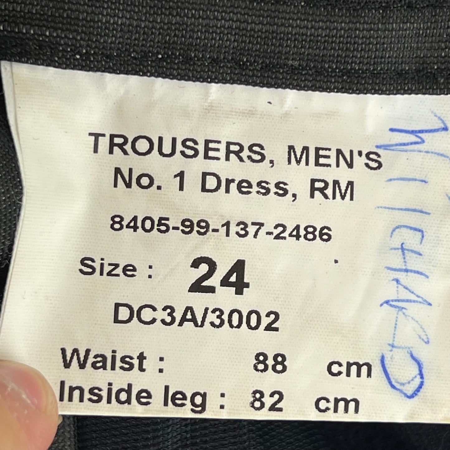 British Royal Marines No 1 Dress Trousers - W34 L31