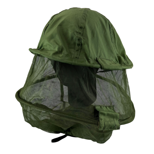 Dutch Army Olive Green Mosquito Netting Helmet Cover #2