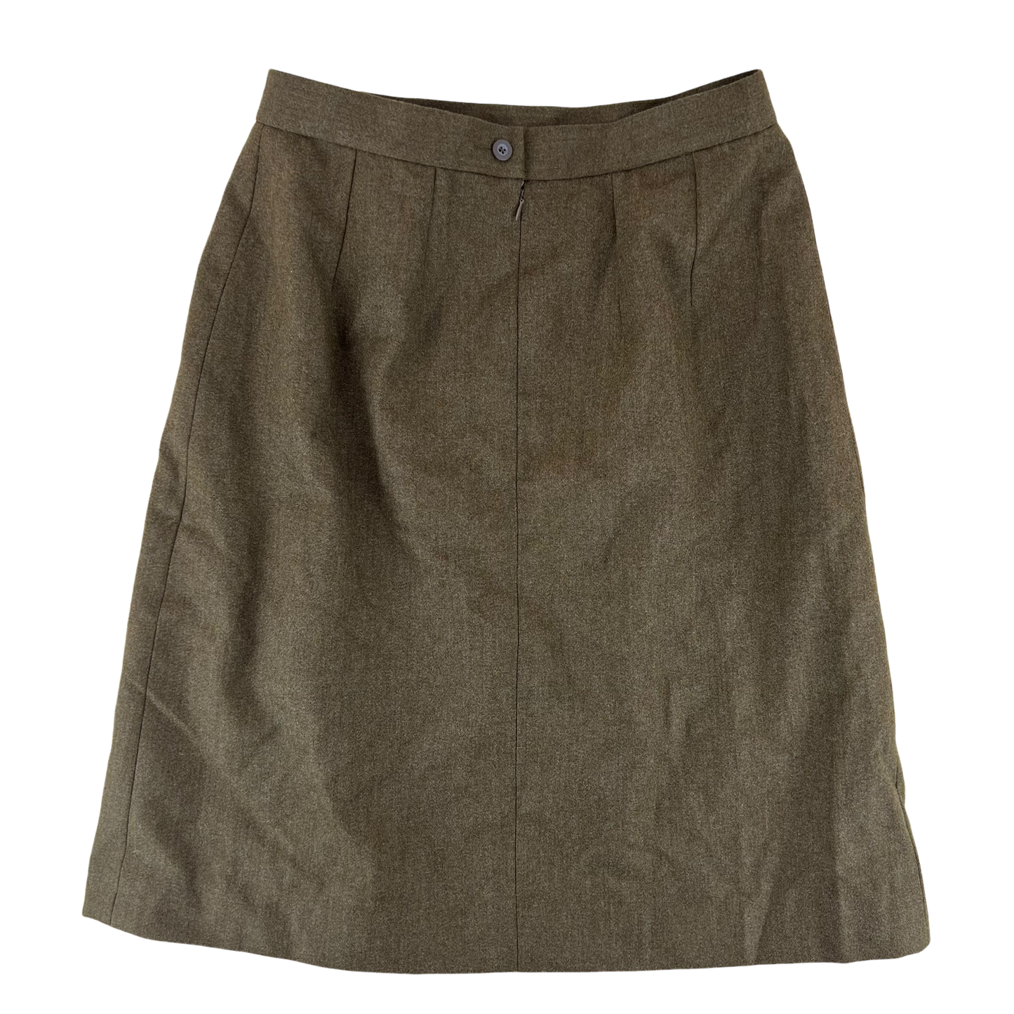 British Army Women's Barracks Brown Ceremonial FAD No. 2 Dress Skirt - W33 L26.5