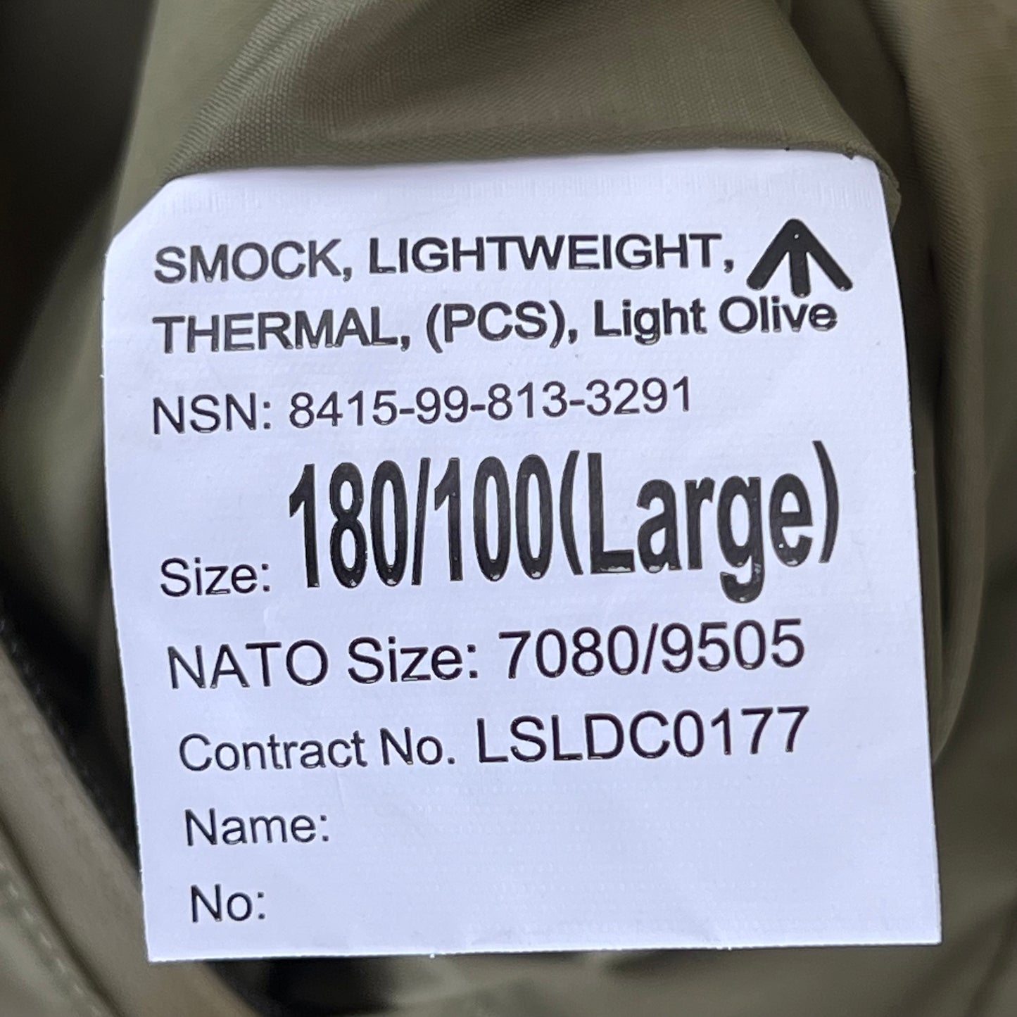 British Army Thermal Buffalo Pullover Smock - Large