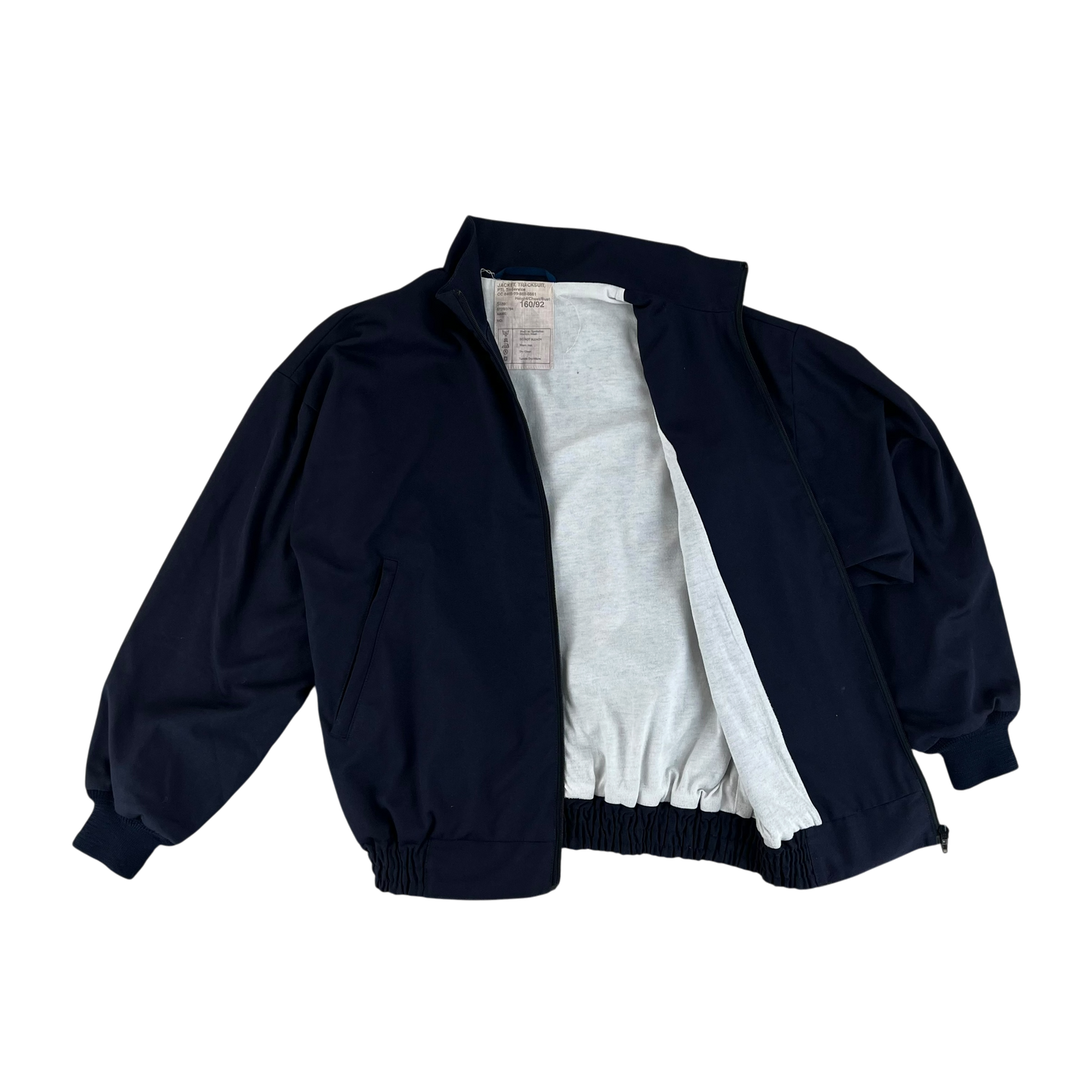British Army / Tri-Services Navy Blue PTI Tracksuit Top Jacket - Medium 160/92