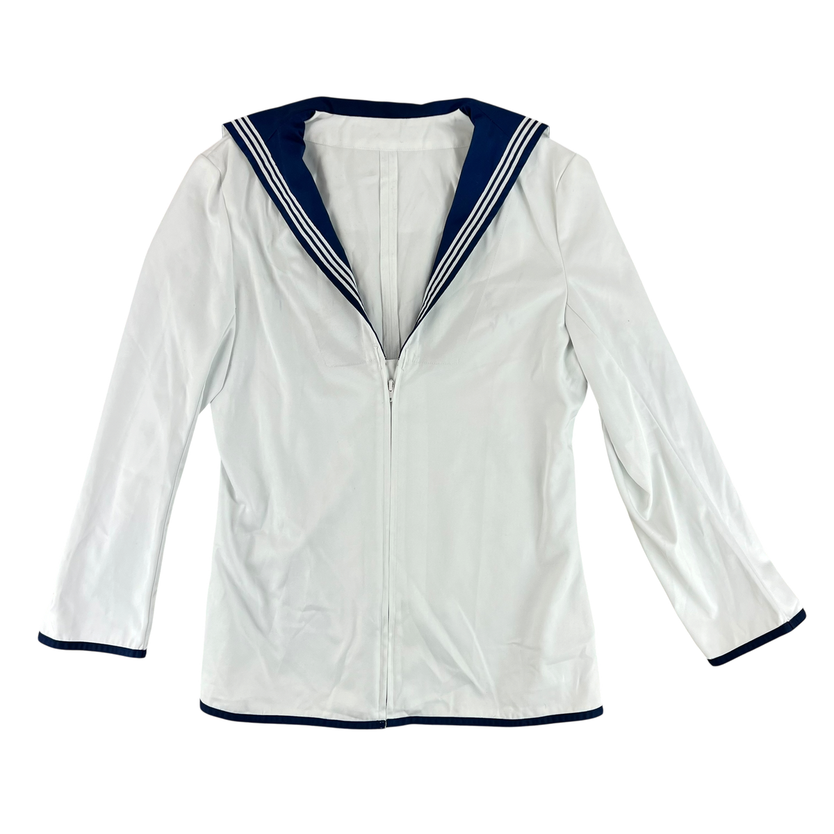 British Royal Navy Class II White Jumper Sailor's Top - Large 182/104