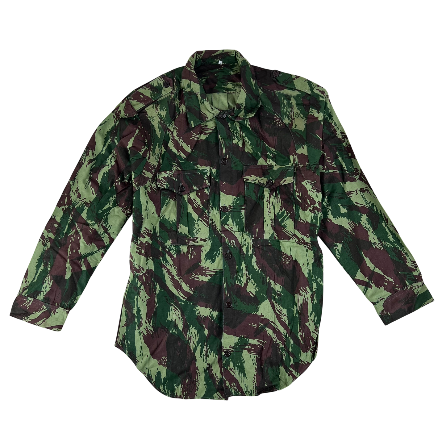 Portuguese Army M63 Lizard Camouflage Long Sleeve Shirt - Small