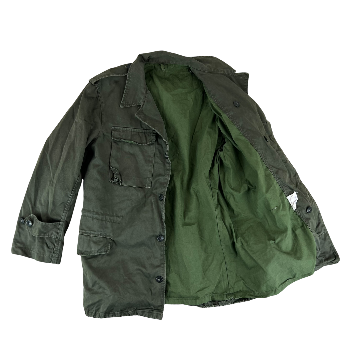 Greek Army M65 Olive Green Jacket - Large