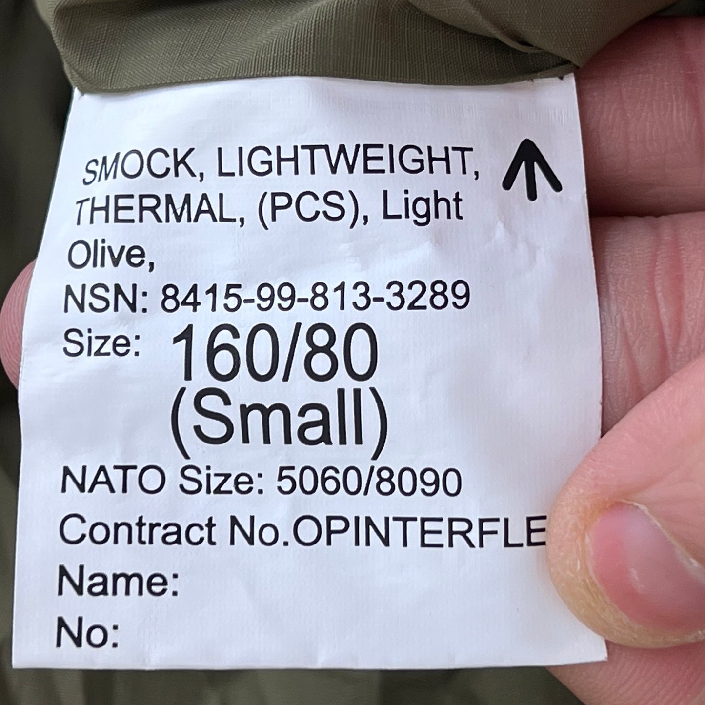British Army Thermal Buffalo Pullover Smock - Small
