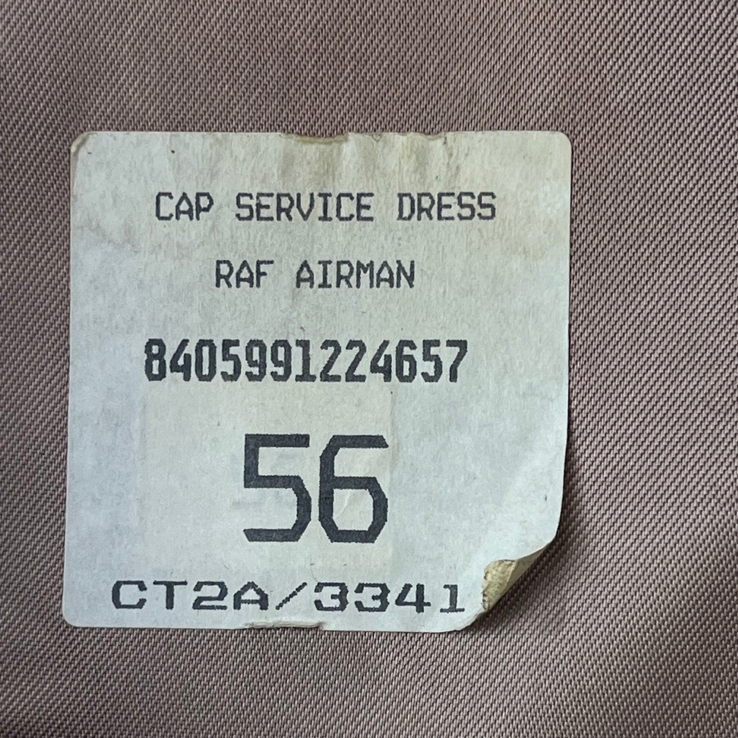 British RAF Peaked Dress Cap - Small 56cm
