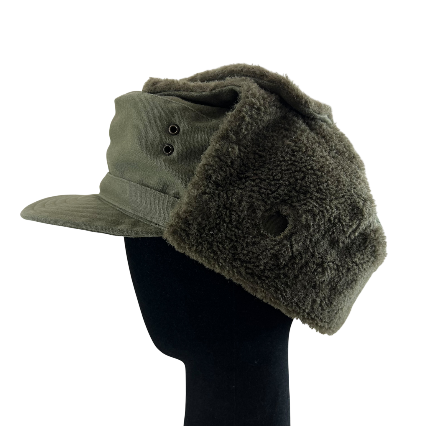 Austrian Army Olive Drab Cold Weather Trapper Cap - Medium 58cm