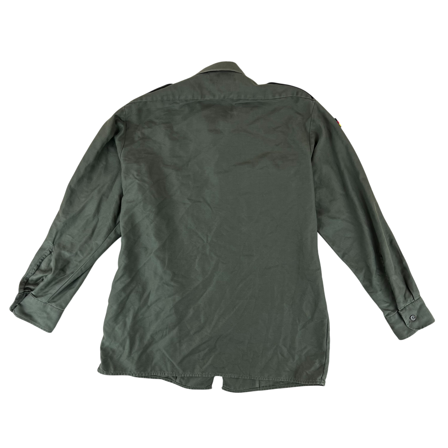 German Army Olive Green Long Sleeve Field Shirt - Large GrNr4
