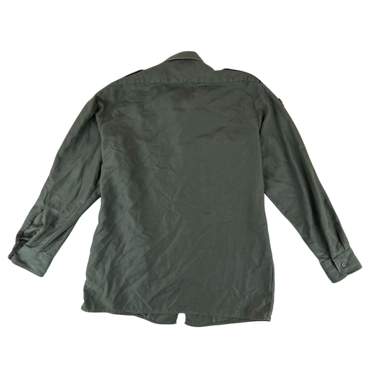 German Army Olive Green Long Sleeve Field Shirt - Large GrNr4