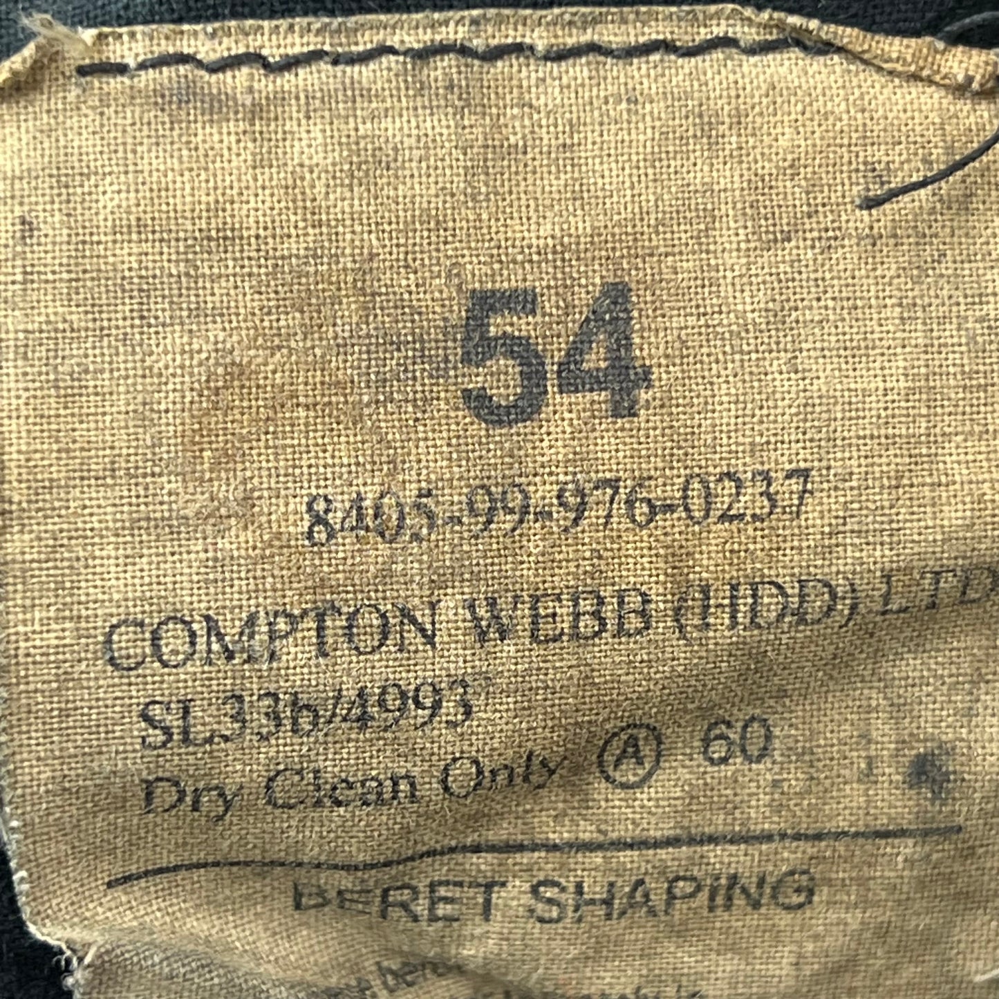 British Army Beret w/ Patch Navy Wool - Royal Logistics Corps - X Small 54cm