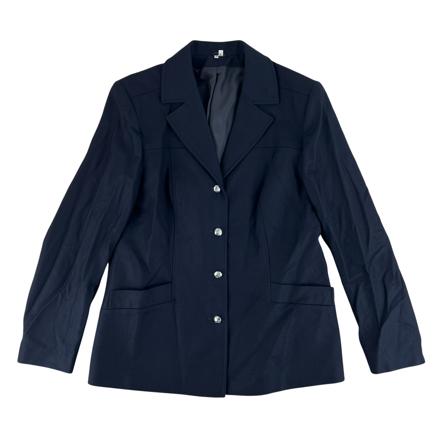 British Police Women's Black Dress Jacket - Large