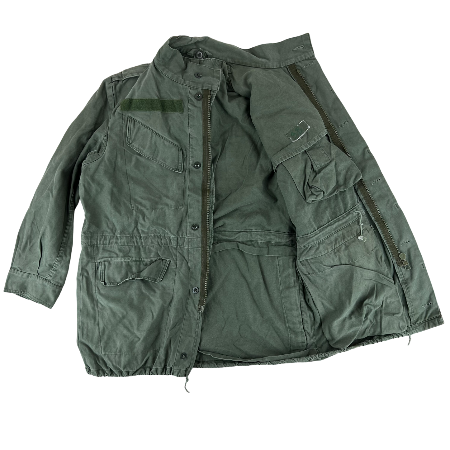 Belgian Army M64 Olive Green Field Jacket - Large