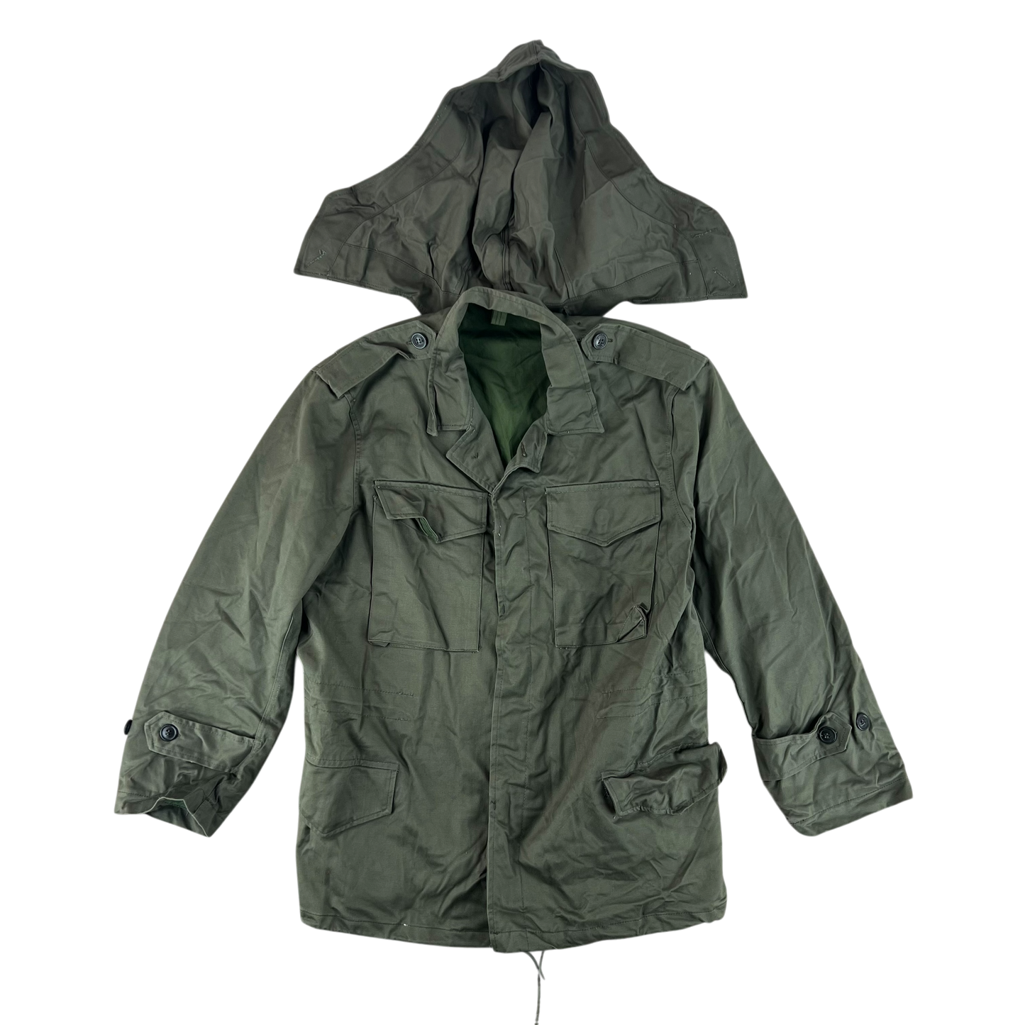 Greek Army M65 Olive Green Jacket - Medium
