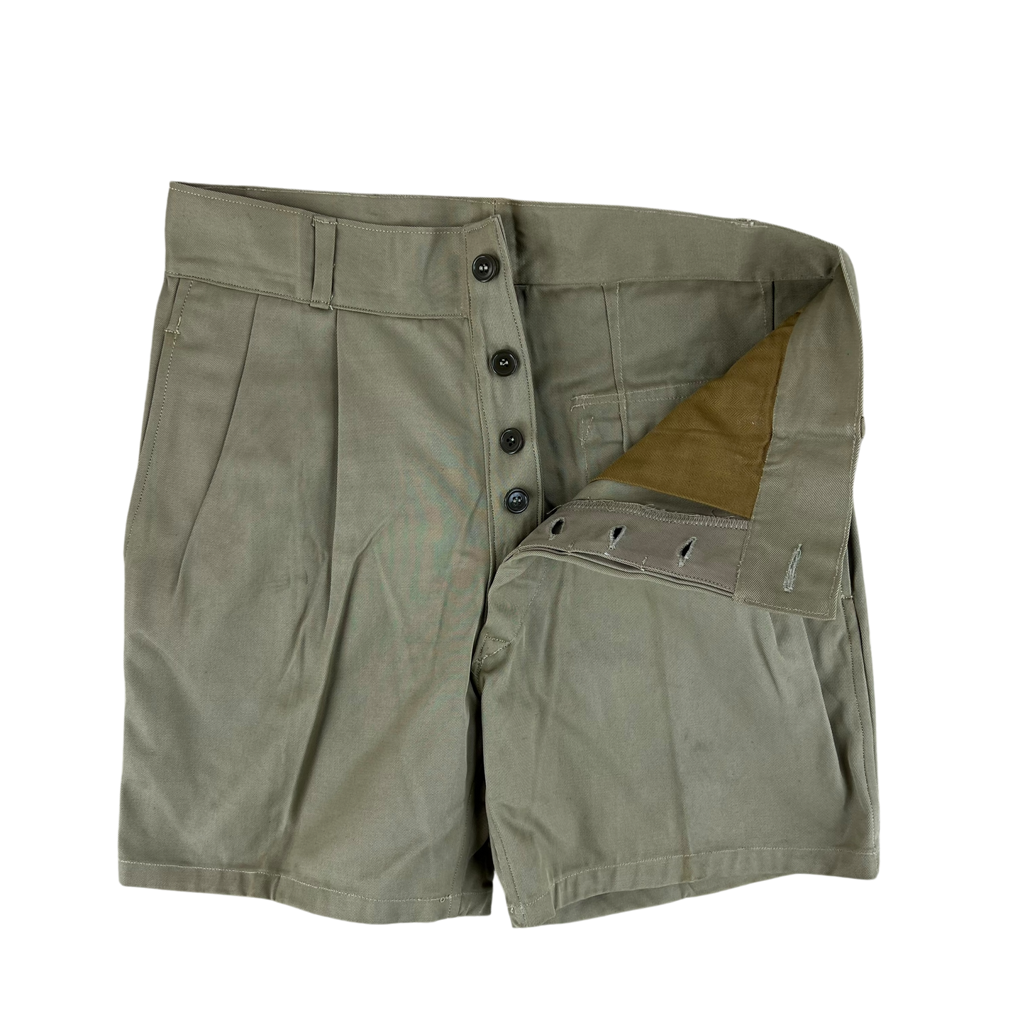 Italian Army 70s Stone Chino Shorts - W27