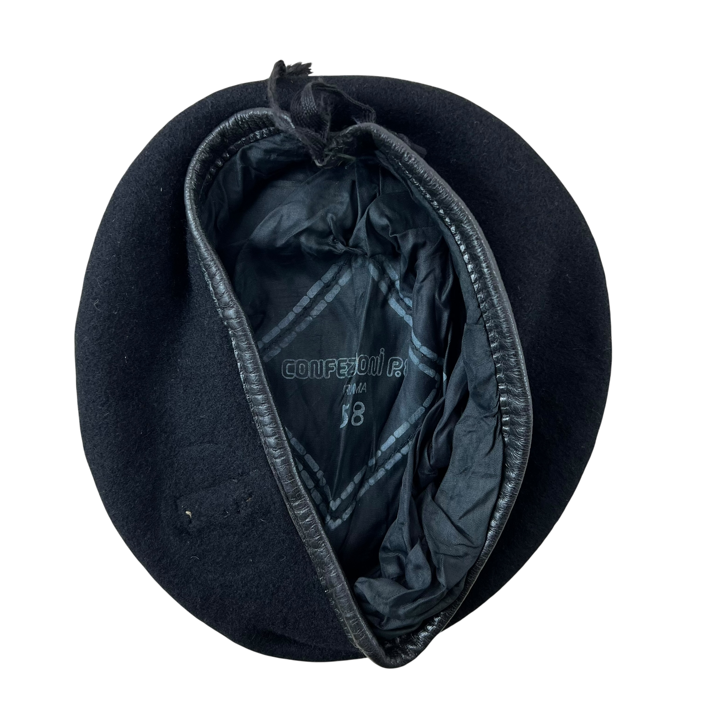 Finnish Navy M83 Black Beret - Medium 58cm
