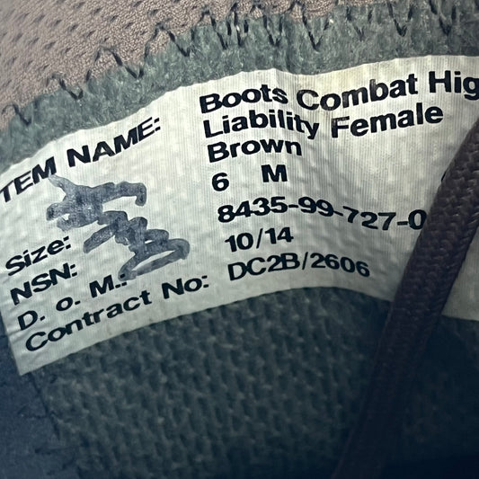 British Army HAIX Brown Combat Boots - Women's Size 6M