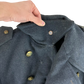 British RAF WW2 40's Officer's Blue Grey Wool Greatcoat w/ Belt - Medium Size 6
