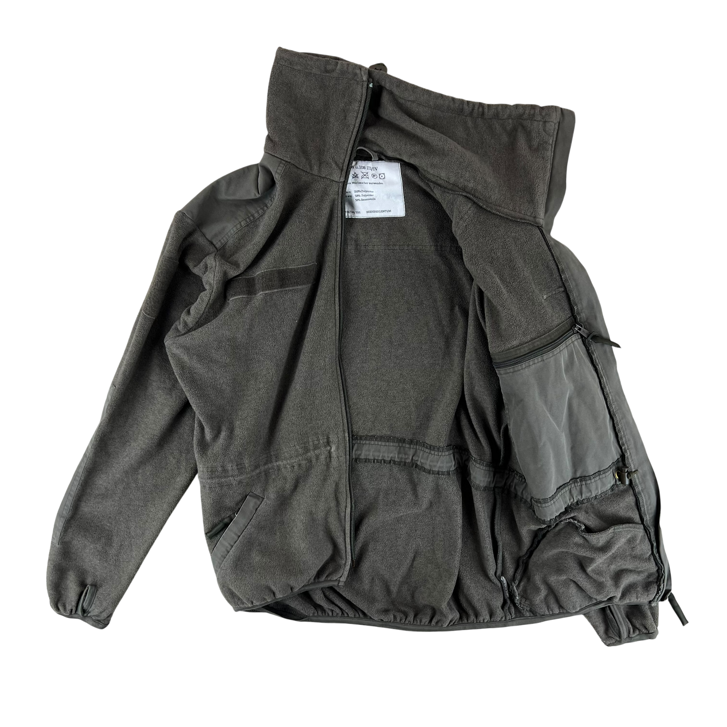 Austrian Army Olive Fleece Cardigan - 104-108 III/IV