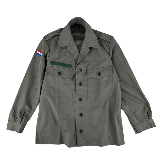 Dutch Air Force Field Shirt Jacket Grey Long Sleeve - Medium