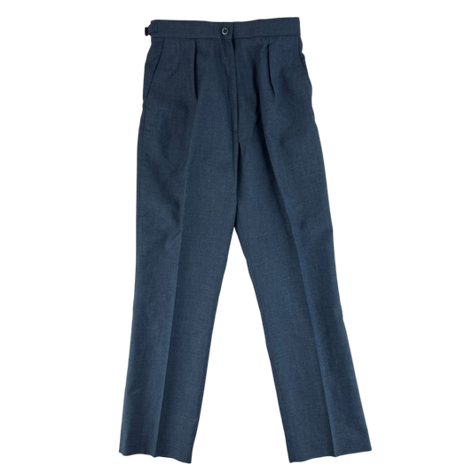 British RAF Women's 72 Pattern Lightweight Blue-Grey Dress Trousers - W30 L31