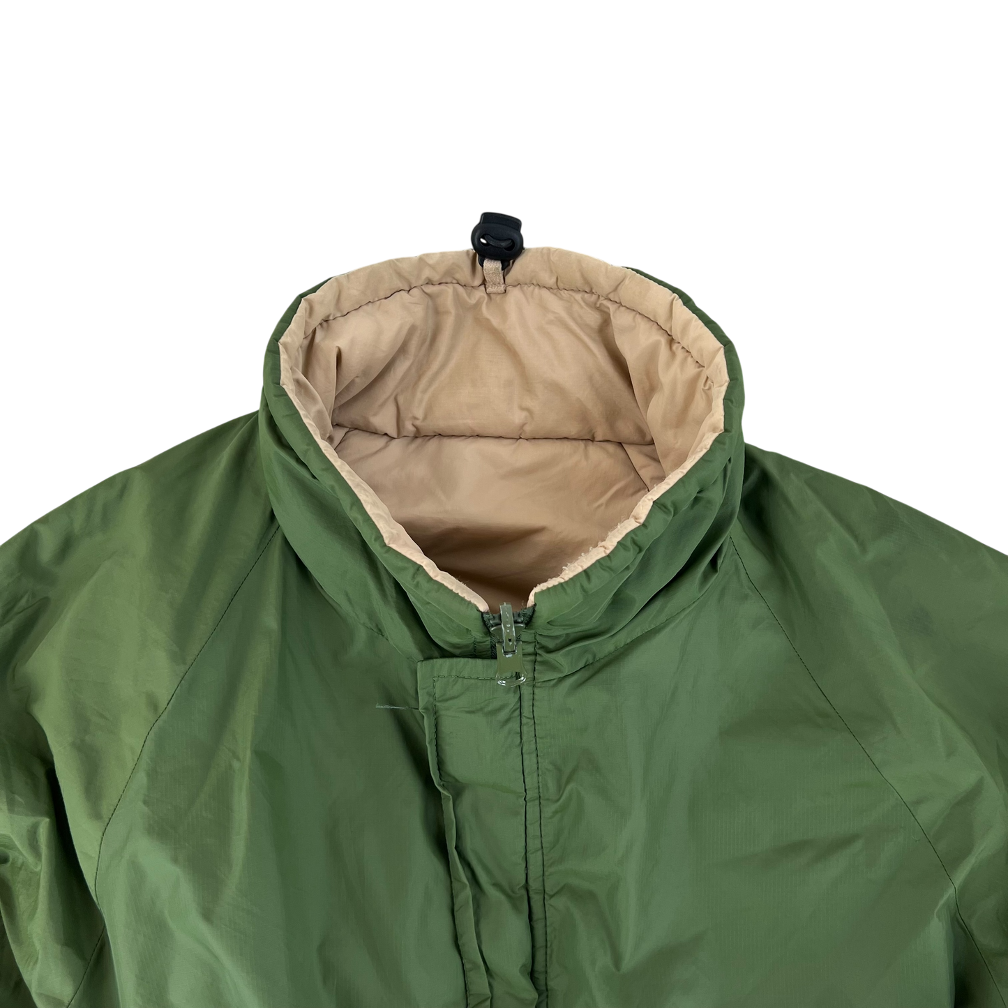 British Army Reversible Thermal Olive Green / Tan Quilted Jacket - Medium