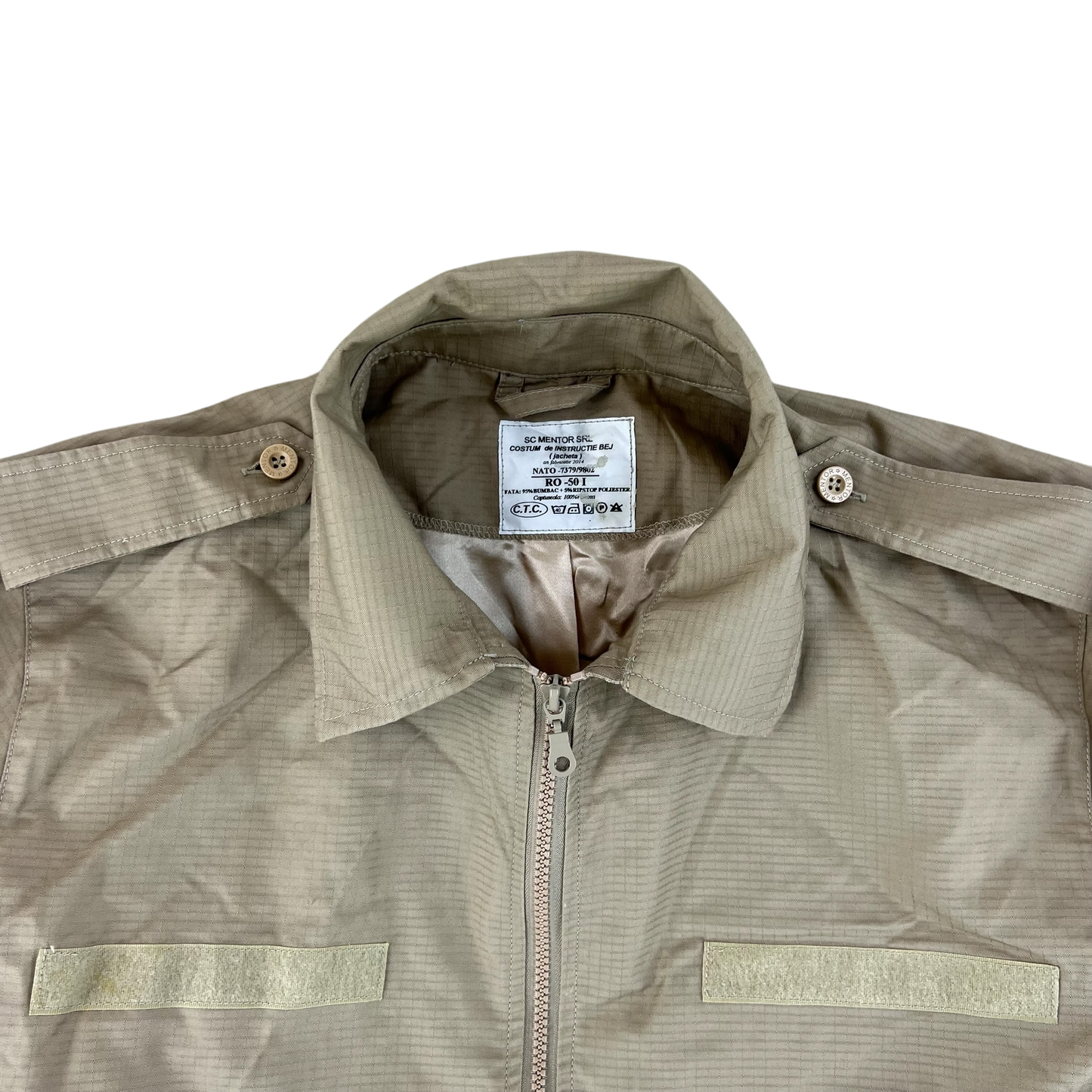 Romanian Army Tan Ripstop Blouson Jacket - Large