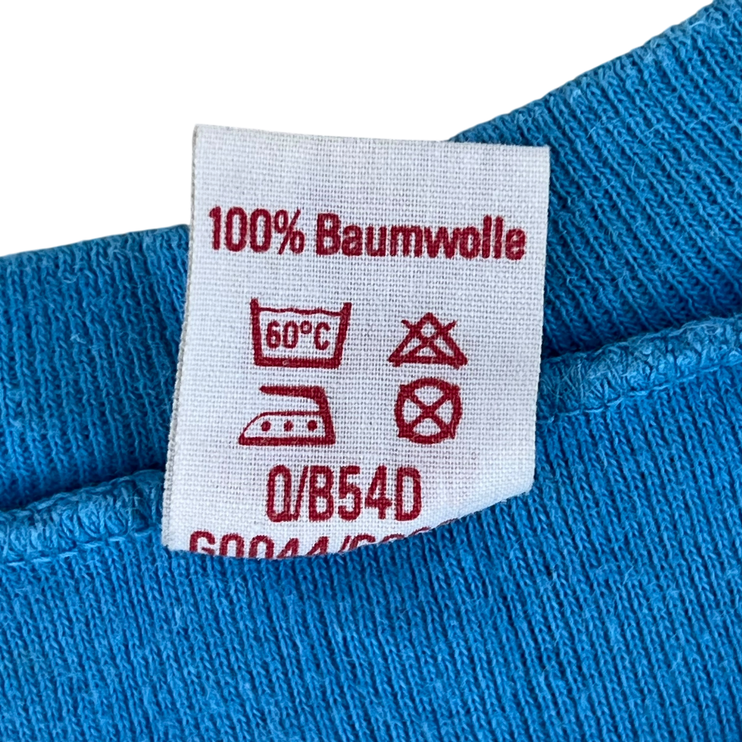 West German Army 70s Blue Training T Shirt - Small Gr 5